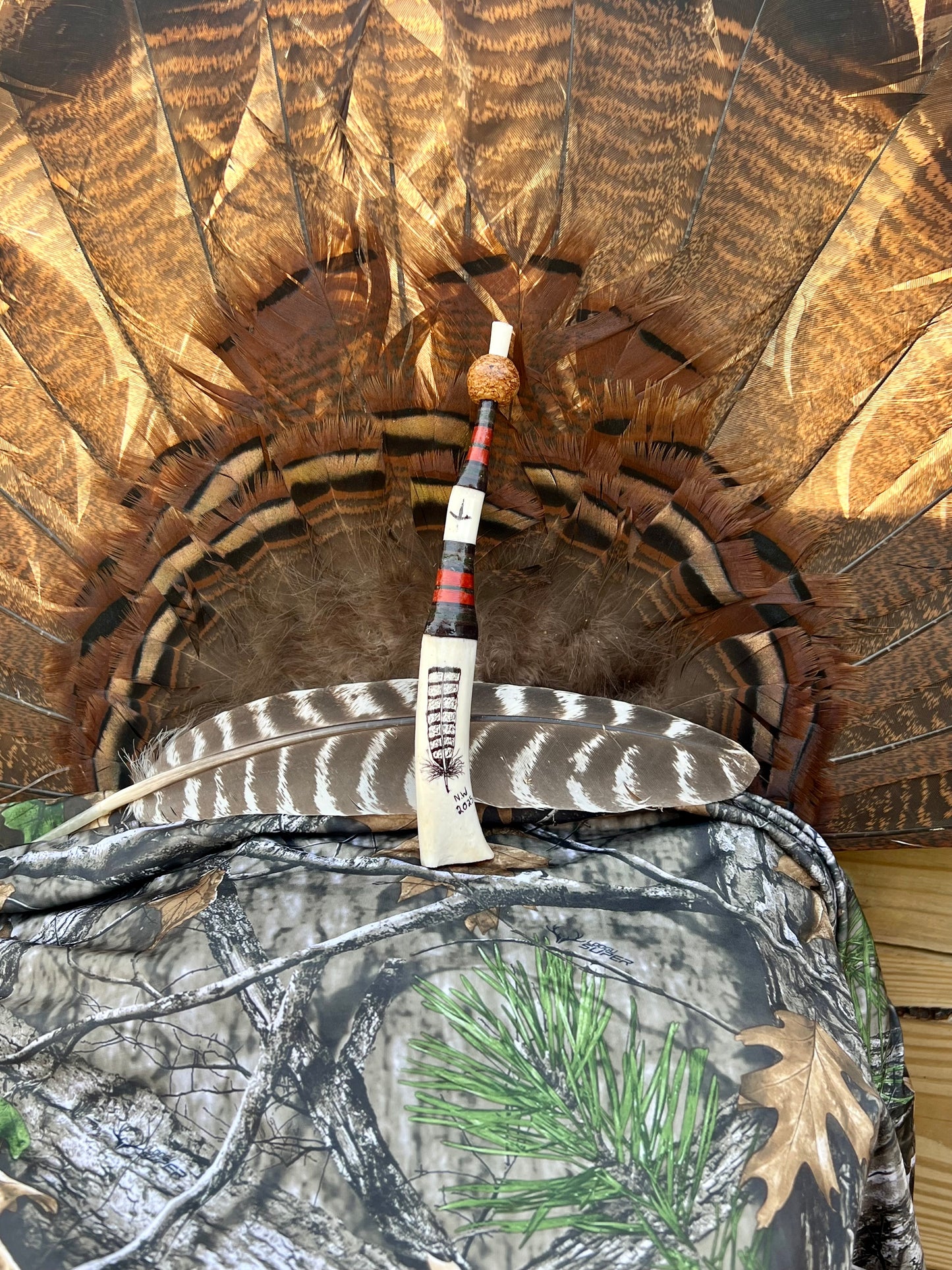 Wing Bone Turkey Call Orange/Camo