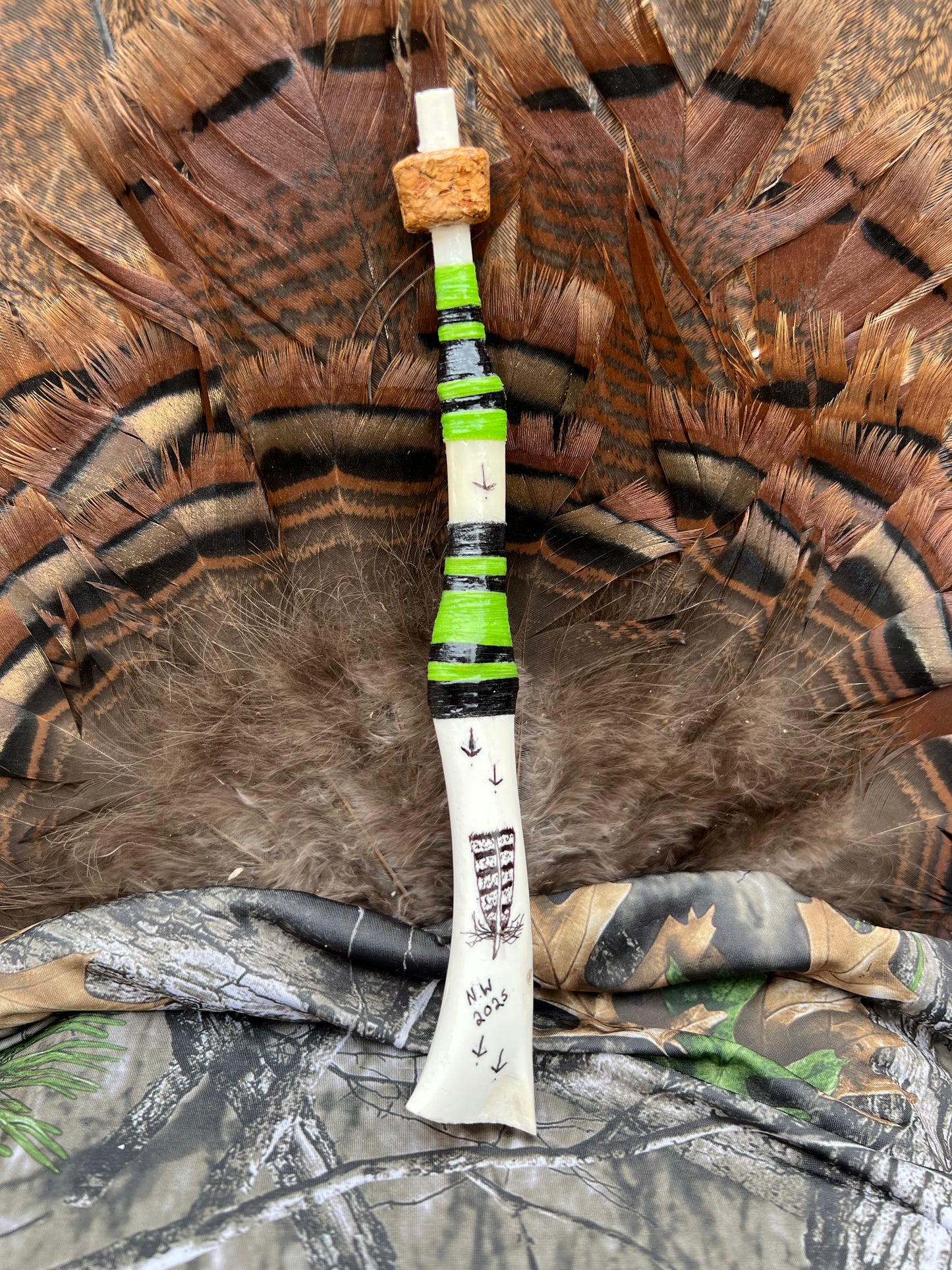 Wing Bone Turkey Call Green/Black