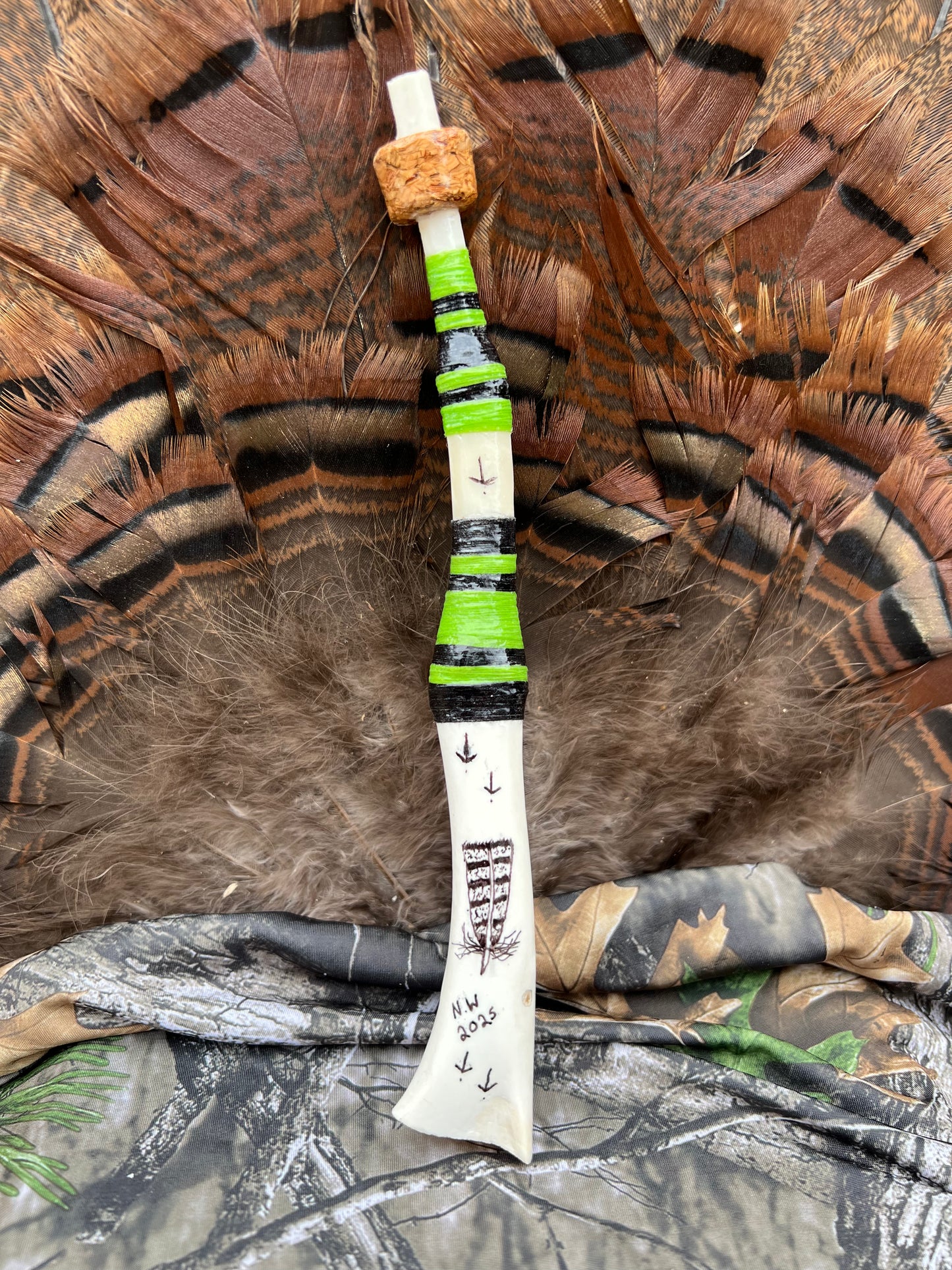 Wing Bone Turkey Call Green/Black