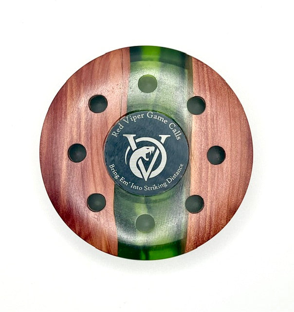 Cedar & Green/Black Acrylic Pot Call