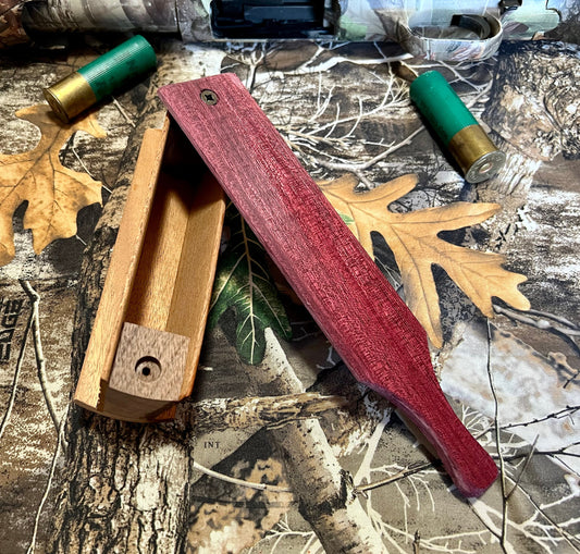 Purpleheart & Mahogany Box Call.