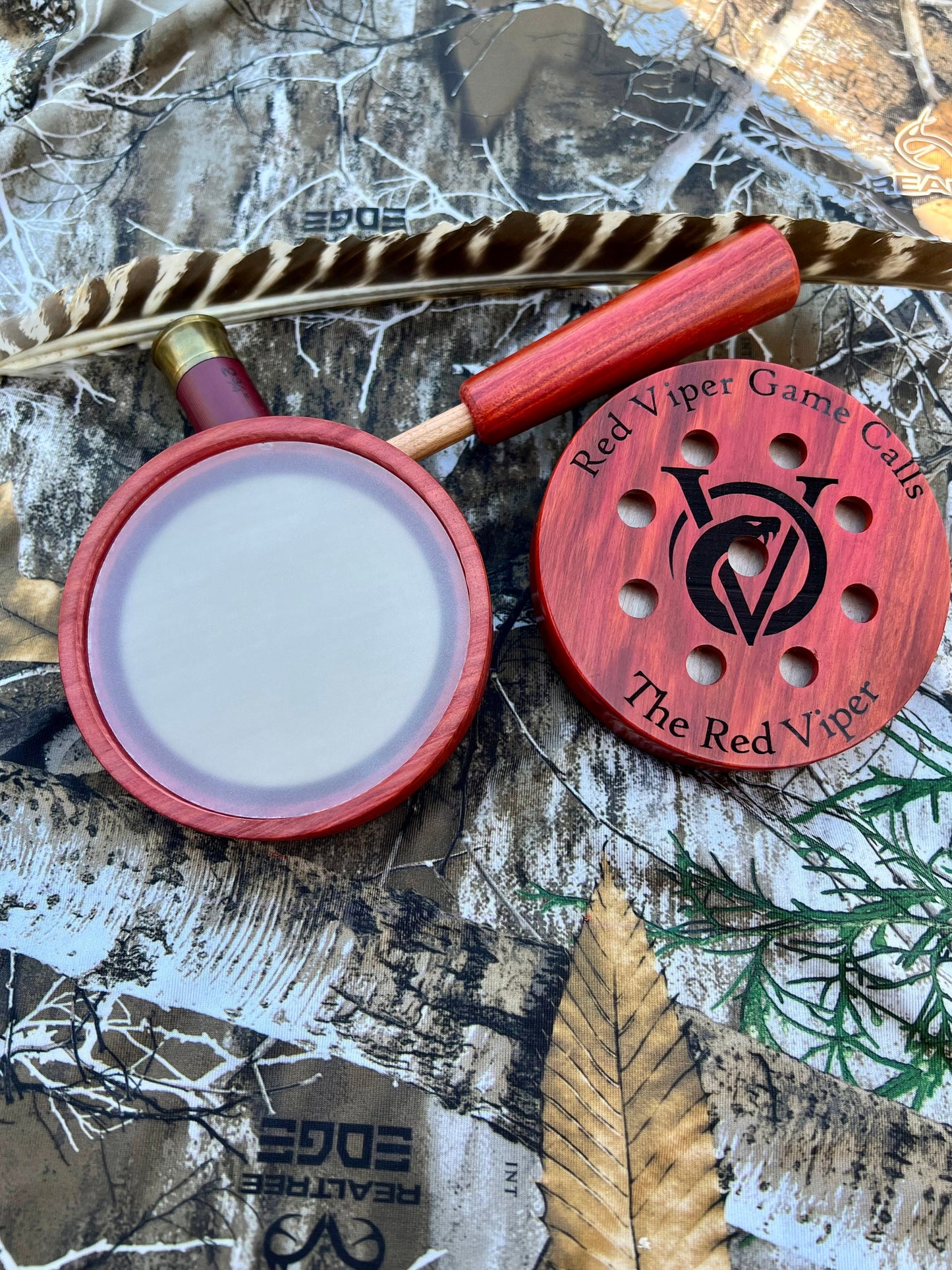 The Red Viper 3.5” Redheart Pot Call