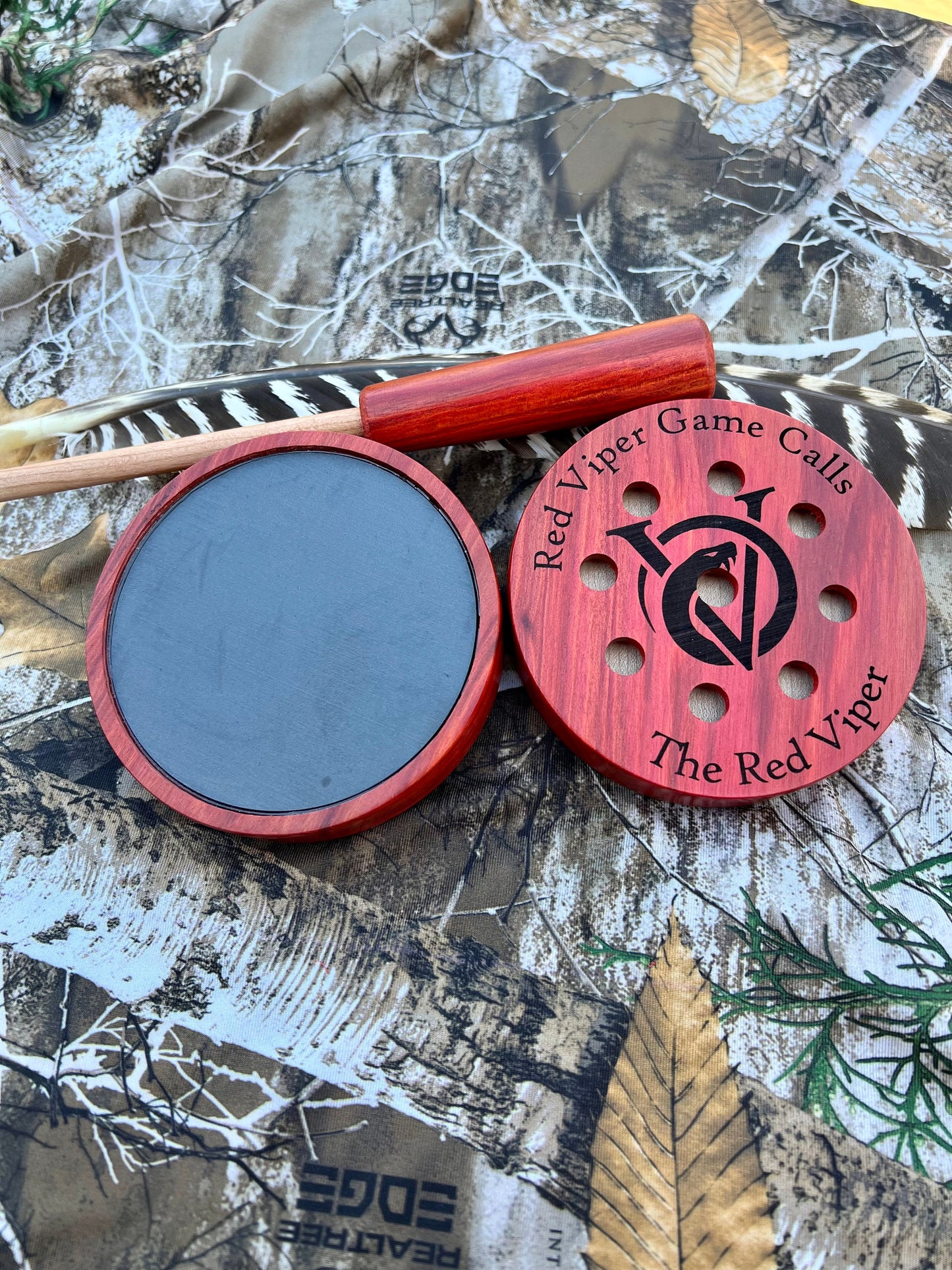 The Red Viper 3.5” Redheart Pot Call