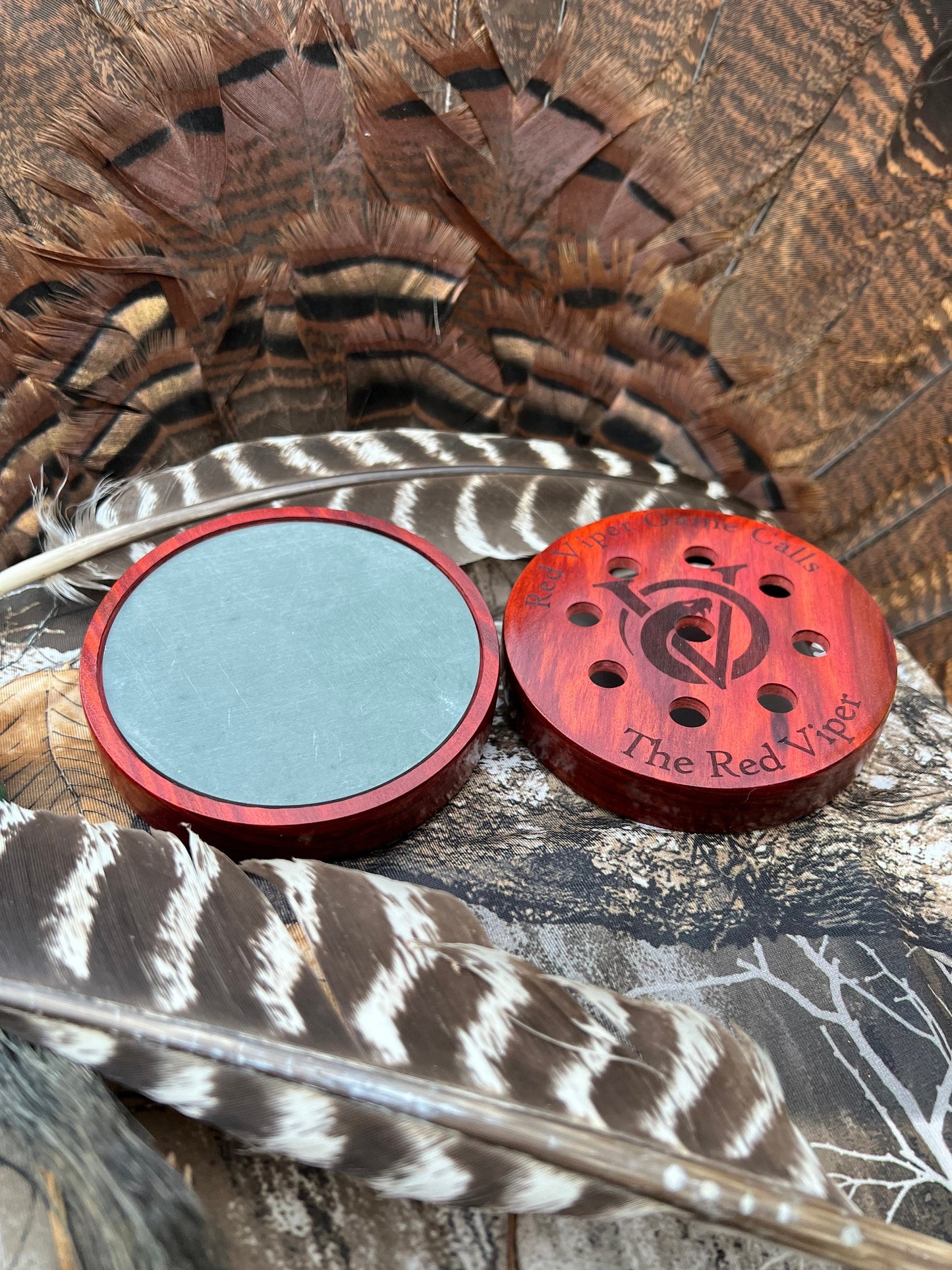 The Red Viper 3.5” Redheart Pot Call