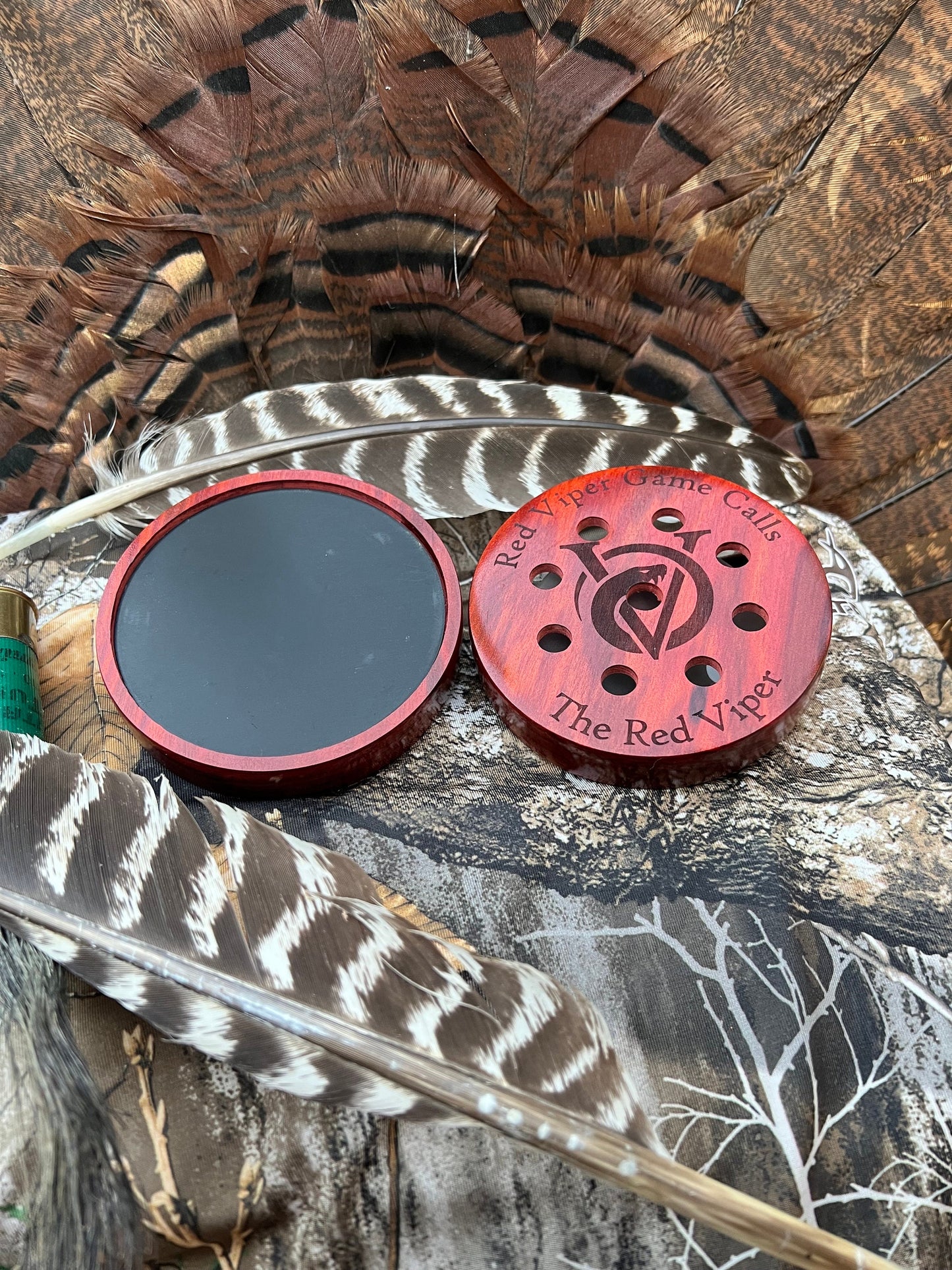 The Red Viper 3.5” Redheart Pot Call