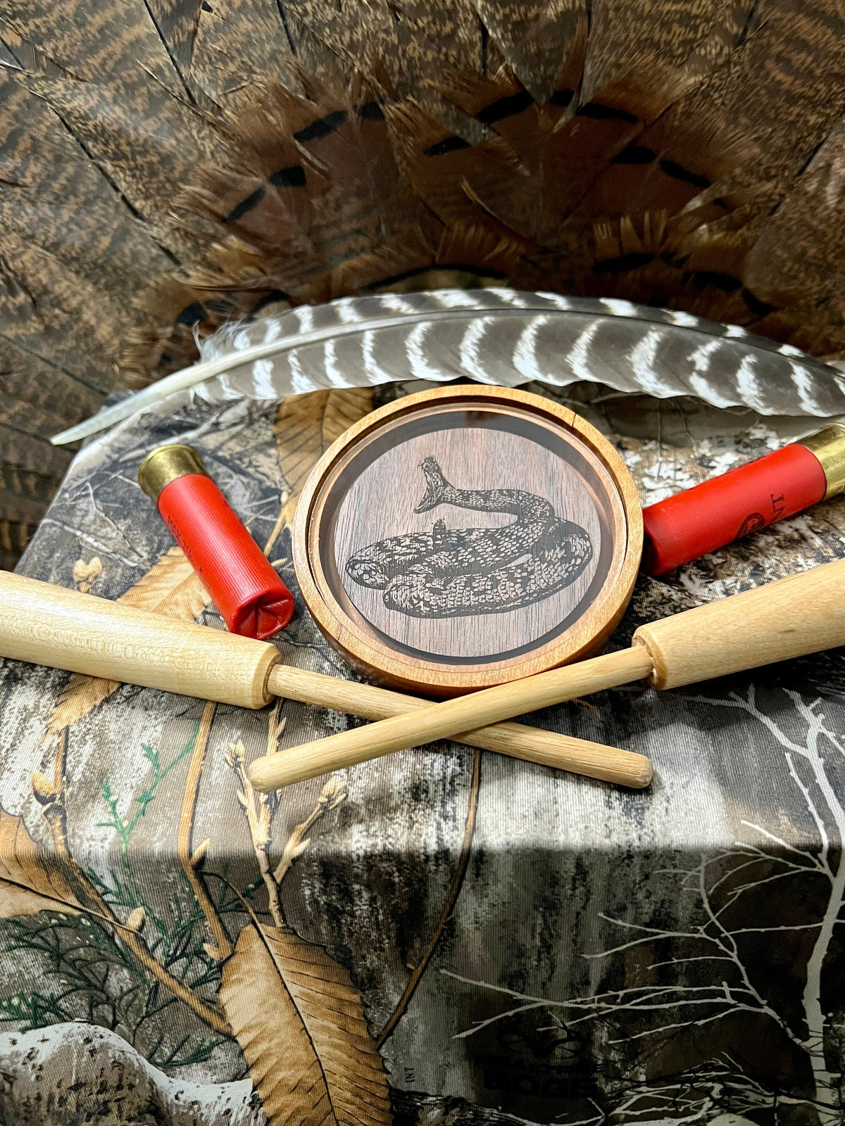 Crystal Call The Diamondback 3.5” Cherry and Crystal Pot Call – Red Viper Game Calls